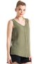 Sleeveless Melis Summer Muslin Blouse Khaki Hk - 8
