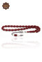 Brown Barley Cut Silver Acceleration Tasseled Clamping Amber Prayer Beads 201023888