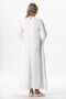 Long Sleeve Şahika Ribbed Detailed Long Muslin Summer Dress White Byz - 2