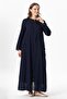 Long Sleeve Voile Ribbed Summer Robe Purple Purple - 5