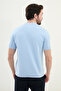 Patterned Slim Fit Crew Neck Men's Knitwear T-Shirt Blue - 11535.25Y - 3