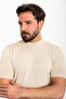 Plain Slim Fit Half Turtleneck Men's Knitwear T-Shirt Beige - 11530.25Y - 3