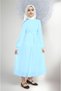 Young Girl Long Pleated Hijab Dress