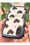 iPhone Xr Case Mirror Heart Pattern Soft Edge Silicone Cover with Camera Protection - 6