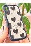 iPhone XS Max Case Mirror Heart Pattern Soft Edge Silicone Cover with Camera Protection - 5