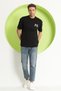 Men's Ps Printed Oversize T-Shirt Black - 2