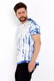 Men's Tie-Dye Washed Basic T-shirt Navy Blue - 2