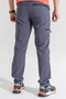 Men's Gray 4-Pocket Breathable Lycra Summer Outdoor Trousers - 4