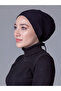 قبعة حمام سباحة سوداء غير قابلة للانزلاق - 4