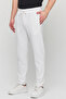 Men's White Slim Fit Jogger Sweatpants Trousers - 4