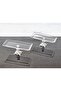 2-Piece Cast Silver Footed 29 cm Baton Presentation and Serving Plate