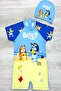 New Season Cute Character Printed Boneli Fast Drying Feature Children's Jumpsuit Swimsuit