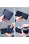 Treviso Classic Navy Blue Genuine Leather Men's Wallet with Coin Pocket Rfid Protection Gift - 5