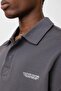 Polo collar Oversized t-shirt smoked - 6