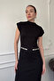 Beaded Ornamental Pocket Detail Dress - Black - 4