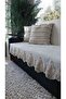 Lace Sofa Bed Seat Cover Luxury Mode Non-Slip Base with Sponge Velvet Stripes - 3