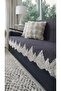 Lace Sofa Bed Cover Luxury Mode Sponge Non-Slip Base Velvet Striped Dark Gray - 5