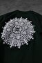 Men's Green Oversize T-Shirt - Shoulder and Back Embroidered - 4