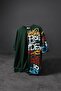 Men's Green Side Printed Oversize T-shirt