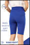Biker Shorts High Waist No Inner Show Stretchy Soft Lycra Soft Tbiker Basics Cobalt Blue - 6