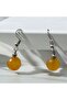 Women's Natural Stone Orange Earrings Bijouterie Trendy Stylish Gift - 2