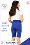 Biker Shorts High Waist No Inner Show Stretchy Soft Lycra Soft Tbiker Basics Cobalt Blue - 7