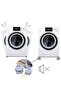 Grey washing machine vibration preventive stopper 4 piece set - 3