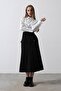Pleated Contrast Shirt Dress - White - 5