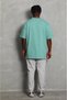 Dressify Women’S Fashion Unisex Oversize Plain Crew Neck T-Shirt - Mint Green