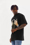   Unisex Printed Oversize T-Shirt - Black - 4