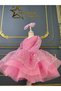 Girl's Pink Beaded Dress, Girl's Beaded Graduation Dress - 6