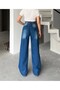 Green Washed Wide Leg Baggy Jean Trousers Rotro - 4