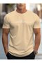 Men's fashion summer short sleeve round neck sports t-shirt, alphabet Printed casual and versatile tops