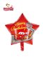 White Red Concept Birthday Party Set Ornament with Car Banner and Red Car Star Foil Balloon - 4