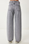 Washable Wide Leg Jeans Gray Lus0098 - 7
