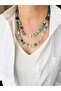 Blue Natural Stone Real Pearl Necklace 50 cm - 2