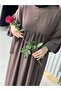 Hajj Umrah Half Zip Sleeve Tie Dress - 2