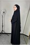 Ferace Hijab Souffle Hajj Umrah Ayrobin Dress Hijab Suit - 6