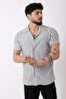 Apaç Collar Striped Ottoman Short Sleeve Shirt Jl_40364 - 2