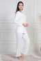 Women's Large Size Buttoned Pajama Set Mecit 6105 - 2