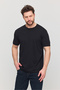 Men's Black Slim Fit Crew Neck 100% Cotton Pack of 5 T-Shirts - 3