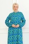 Stripe Patterned Dress - Green - 4