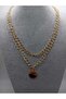 Gold Color Sequin Charm Women's Necklace - 2