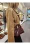 Women's Mini Crocodile Pattern Cross Strap Hand and Shoulder Bag - 4