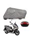 Honda Pcx 125 - Rear Bag Compatible Nylon Motorcycle Tarpaulin - 3