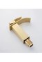 Washbowl Mister Matte Gold Waterfall Square Body Slanting Basin Bathroom Fixture Double Entry Faucet Luxury Ergo - 4