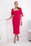 Rochie midi cu funde aplicate ART2708 - 2