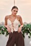 Women's Bow Detail Lace Bluz 060278 - 5
