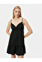 Mini Strap Dress with Flounce - 2