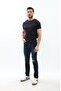 Men's String Ripped Slim Fit Paint Detail Jean Trousers - 3